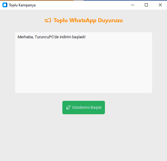 Toplu WhatsApp Duyurusu